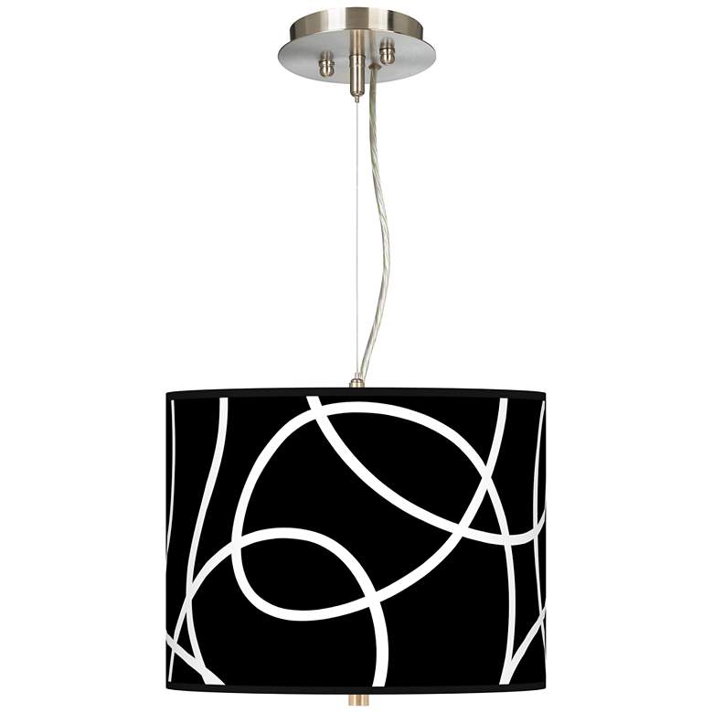 Image 1 Abstract 13 1/2 inch Wide 2-Light Pendant Chandelier