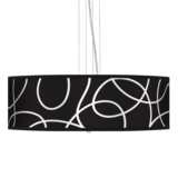 Abstract 24&quot; Wide 4-Light Pendant Chandelier