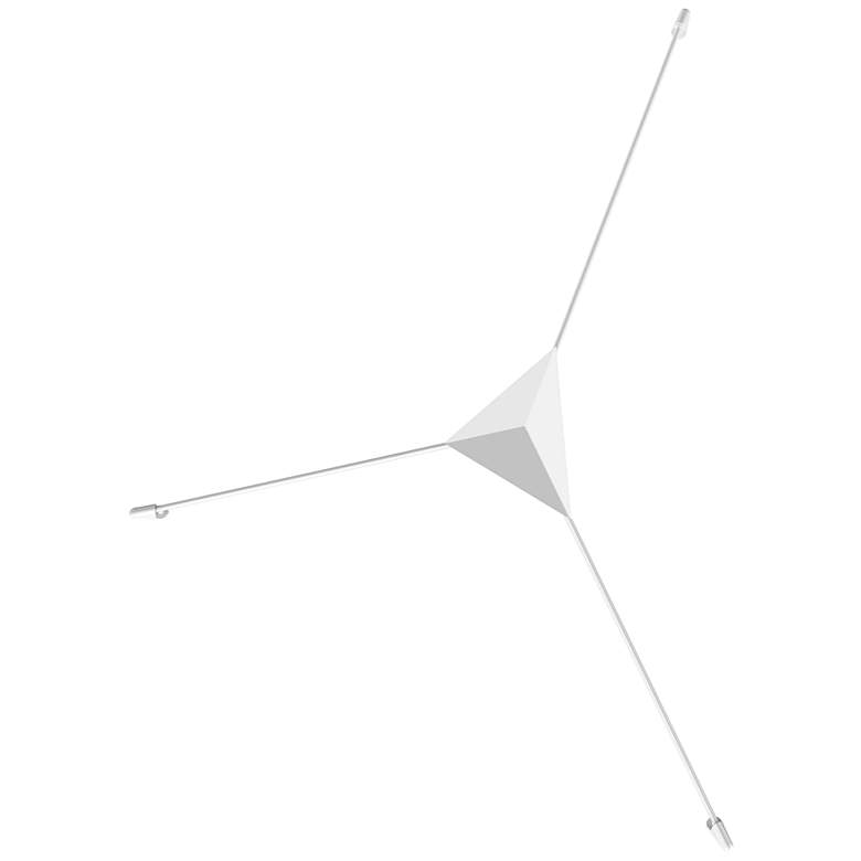 Image 1 Abstract 41" Wide Satin White LED Surface Mount