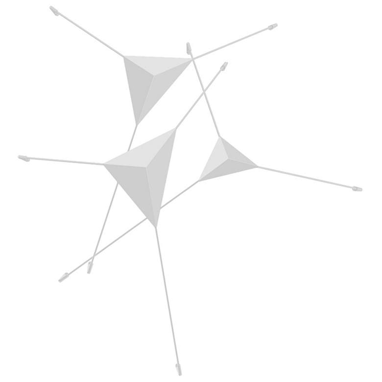 Image 1 Abstract 42.75" Wide Satin White LED Surface Mount