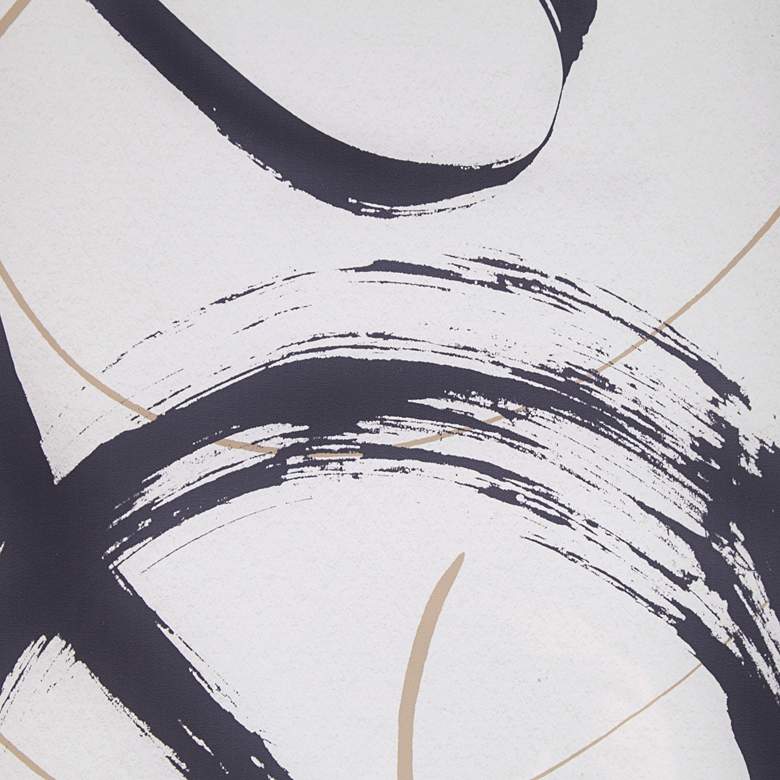 Image 3 Abstract Ambit Contrast 44 1/4" Wide Black Framed Wall Art more views