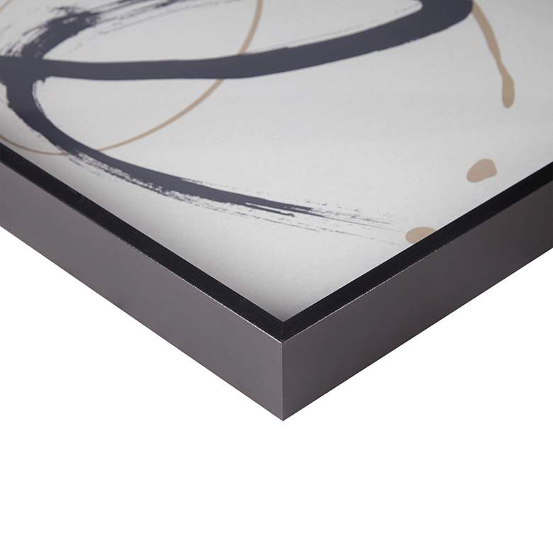 Image 4 Abstract Ambit Contrast 44 1/4" Wide Black Framed Wall Art more views