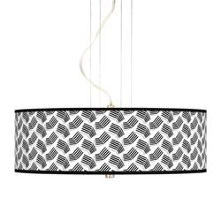 Abstract Angles 20&quot; Wide 3-Light Pendant Chandelier