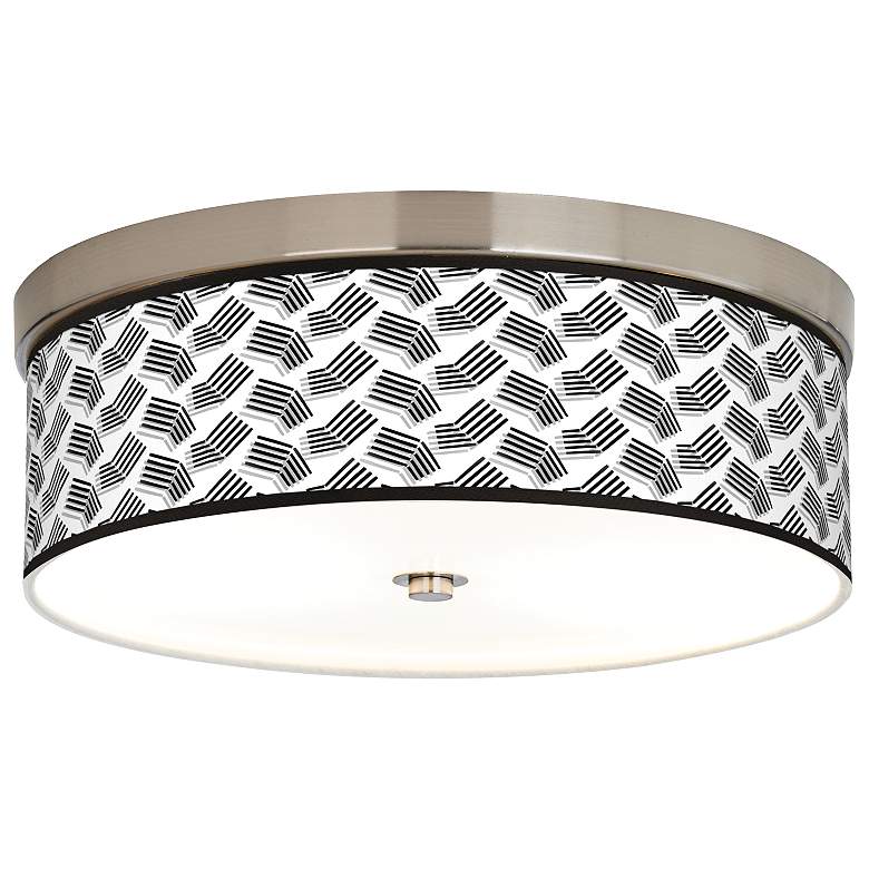 Image 1 Abstract Angles Giclee Energy Efficient Ceiling Light