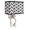 Abstract Angles Giclee Glow LED Reading Light Plug-In Sconce