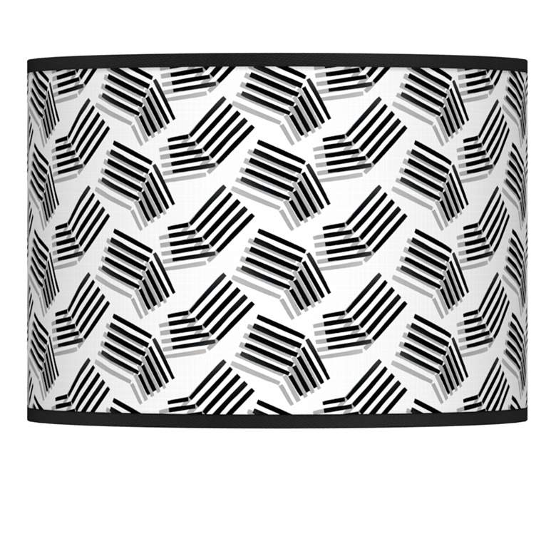 Image 1 Abstract Angles Giclee Lamp Shade 13.5x13.5x10 (Spider)