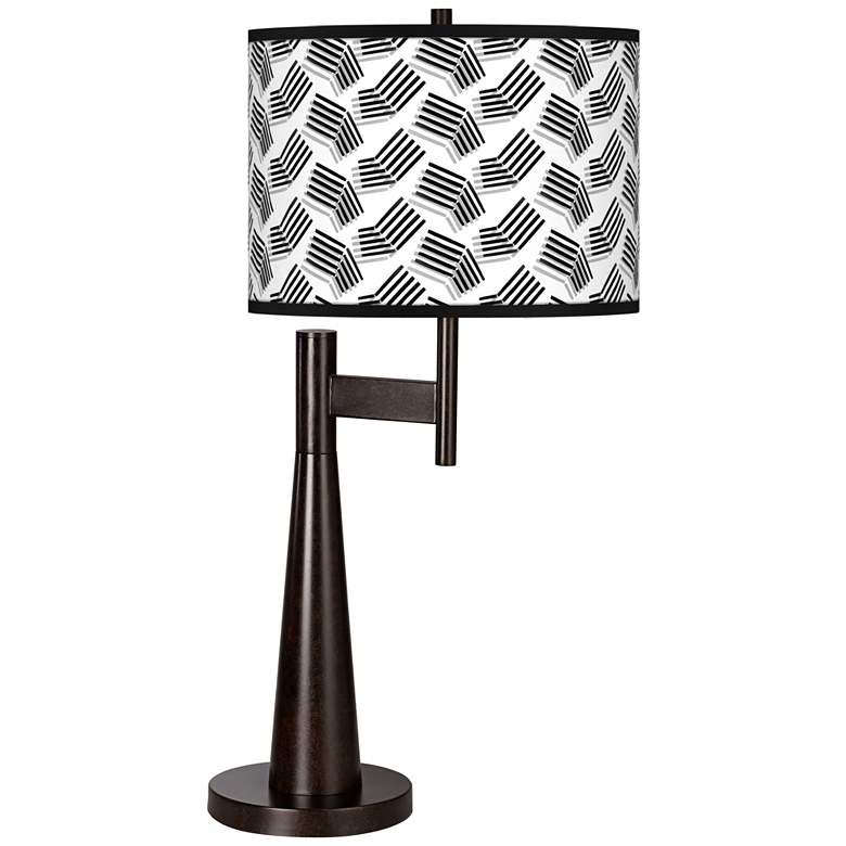 Image 1 Abstract Angles Giclee Novo Table Lamp