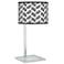 Abstract Angles Glass Inset Modern Table Lamp