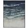 Abstract Beach Waves Framed Gesso Canvas