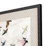 Abstract Birds 28" High 2-Piece Giclee Framed Wall Art Set in scene