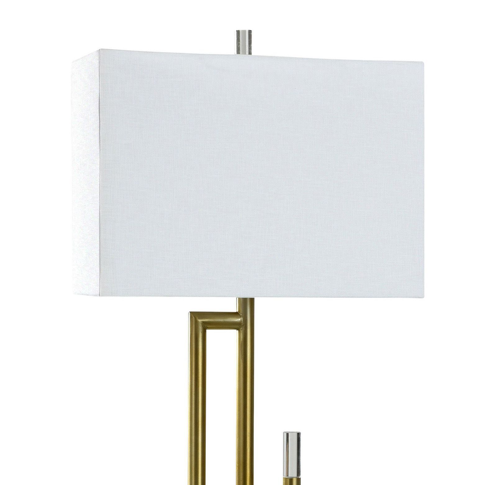 Image 2 Abstract Brass Bar 32" Antique Brass Table Lamp more views