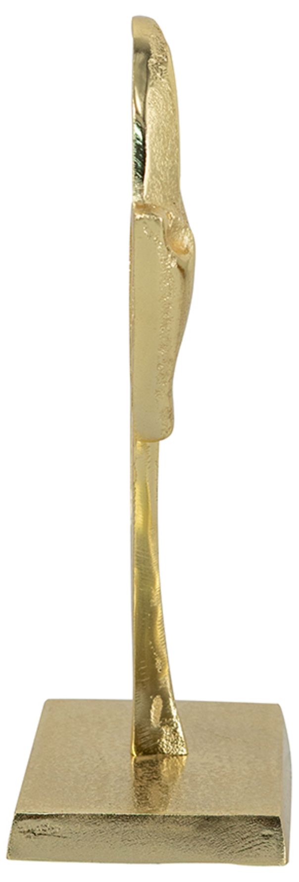 Image 4 Abstract Cast Aluminum Horse Sculpture with Metallic Gold Finish more views