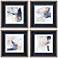 Abstract Coordinates 19"W 4-Piece Framed Wall Art Set