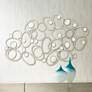 1_Abstract Curl Mirror 60" Wide Metal Wall Art