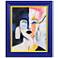 Abstract Diva" Hand Embellished Framed Giclee Printed Canvas Wall Art