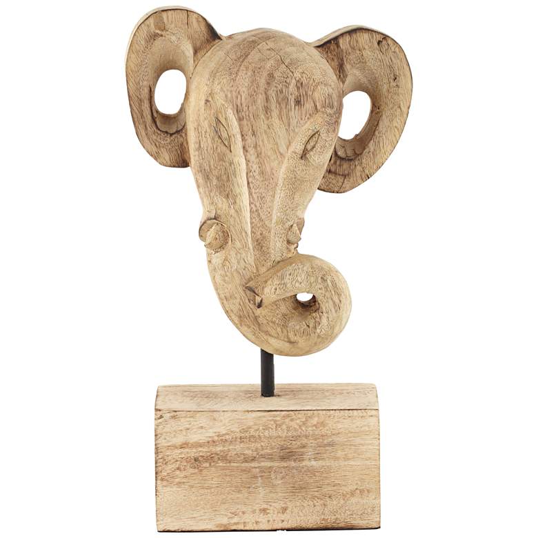 Image 1 Abstract Elephant Bust 12 inch High Decorative Statue