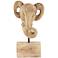 Abstract Elephant Bust 12" High Decorative Statue