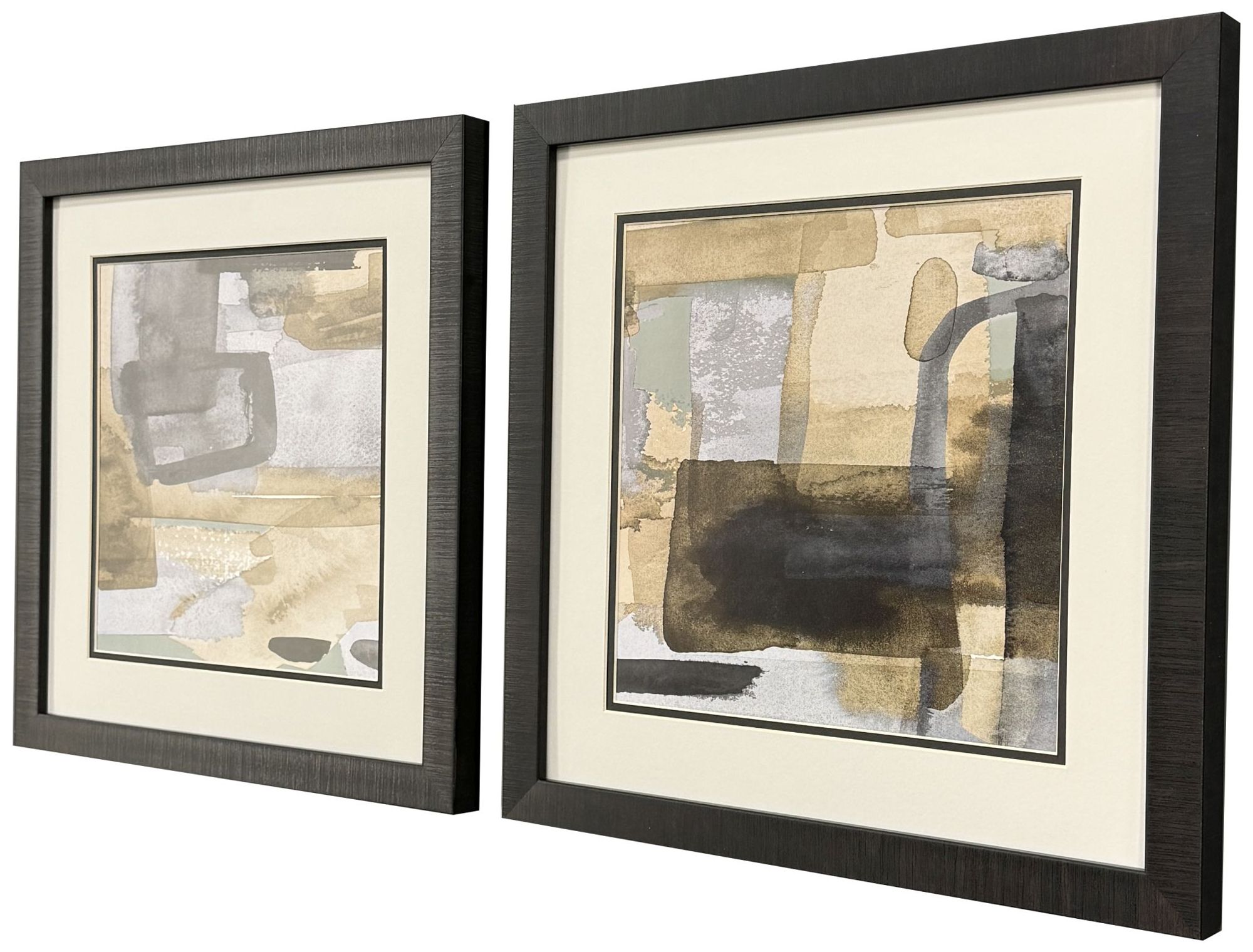 Image 2 Abstract Expressions 18"W x 18"H Framed Art Set of 2 more views