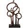 Abstract Family 19 1/4" High Bronze Sculpture