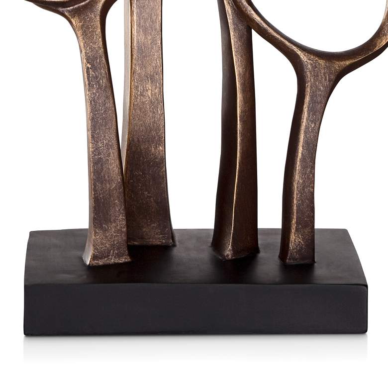 Image 5 Abstract Family 19 1/4 inch High Bronze Sculpture more views