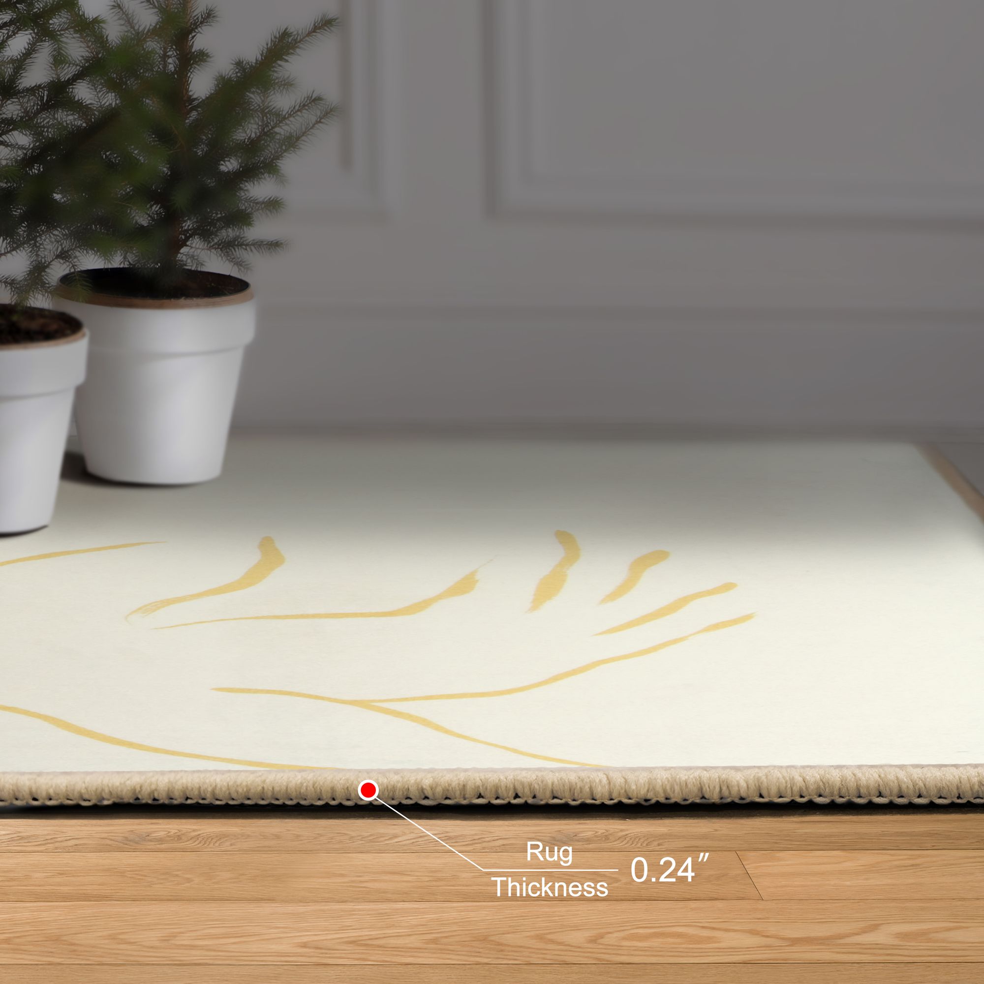 Image 7 Abstract Flock 8'x10'Hand Washable Power-loomed Art Area Rug more views