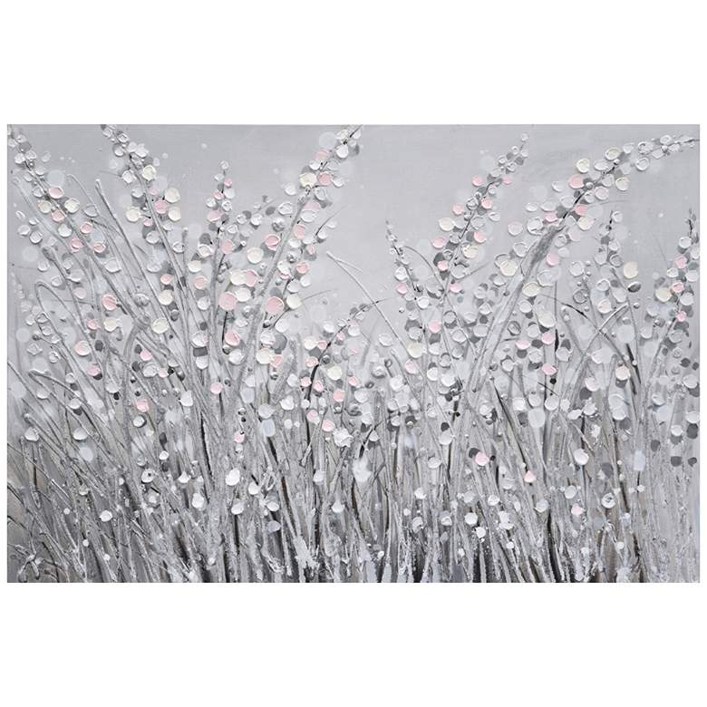 Image 1 Abstract Floral 47 1/4 inch Wide Rectangular Wall Art