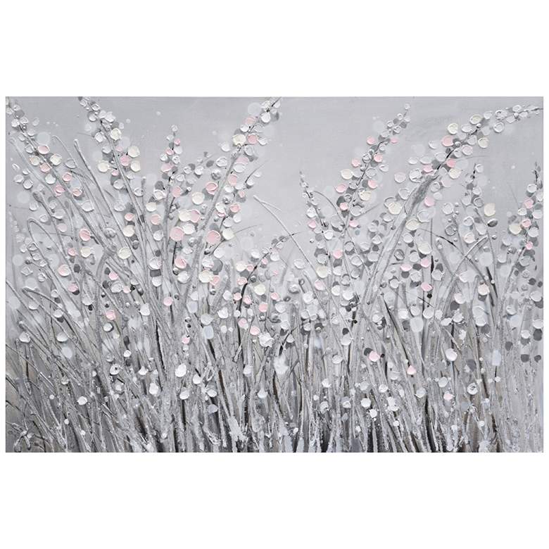 Image 1 Abstract Floral 47 1/4" Wide Rectangular Wall Art