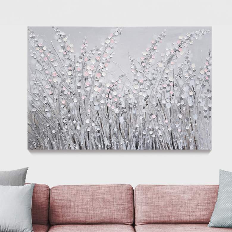 Image 1 Abstract Floral 47 1/4" Wide Rectangular Wall Art