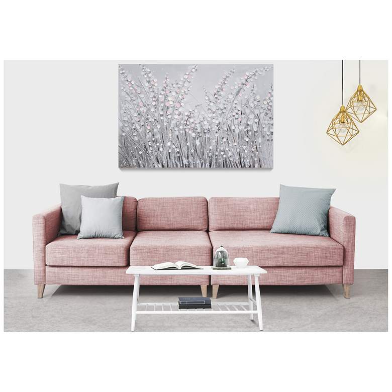 Image 3 Abstract Floral 47 1/4" Wide Rectangular Wall Art more views