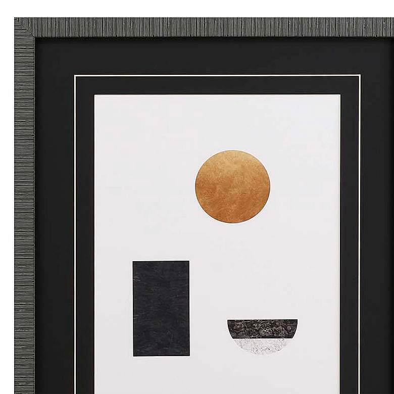 Image 4 Abstract Luxe 26" High 4-Piece Framed Giclee Wall Art Set more views