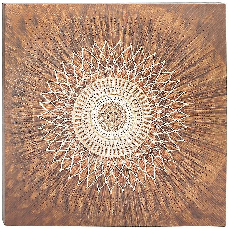 Image 1 Abstract Metallic Copper 36 inch Square Canvas Wall Art