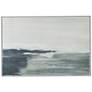 Abstract Ocean Waves Framed Gesso Canvas