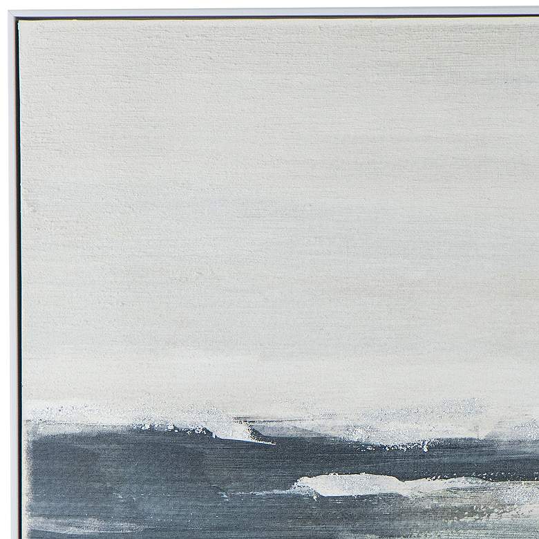 Image 3 Abstract Ocean Waves Framed Gesso Canvas more views
