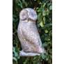 Abstract Owl 19" High Relic Frosted Mocha Outdoor Statue