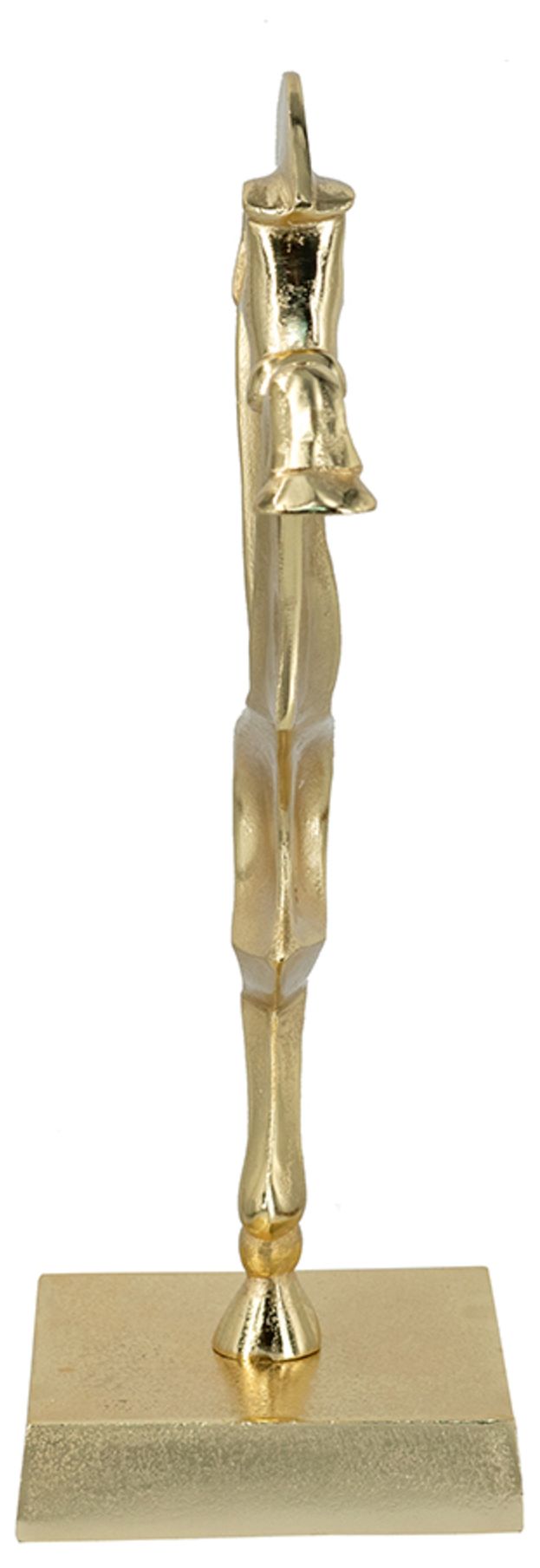 Image 4 Abstract Rearing Horse Sculpture with Metallic Gold Finish - Gold more views