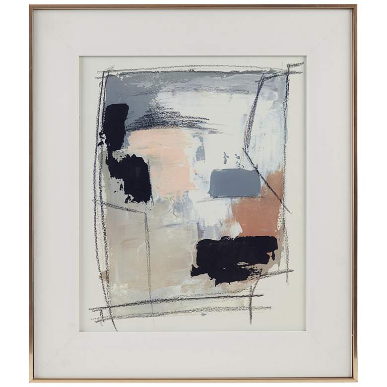 Image 2 Abstract Reveal 24 3/4" High Rectangular Framed Wall Art