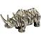 Abstract Rhino 26" Wide Sculpture