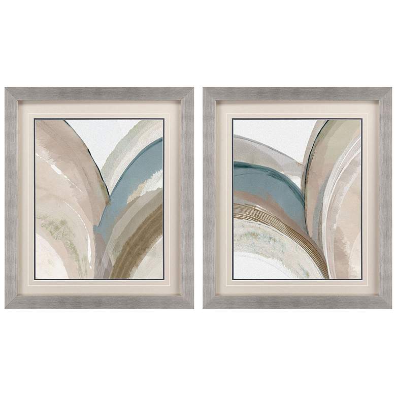 Image 1 Abstract Skyfall 26"W x 32"H Framed Wall Art Set of 2