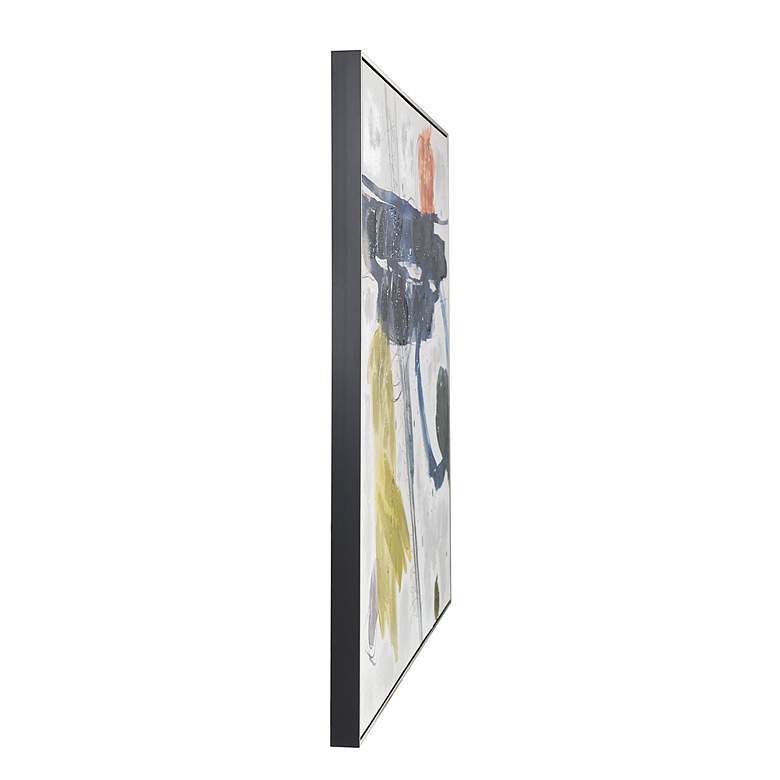 Image 3 Abstraction 50.2"W x 40.4"H Silver and Black Frame Printed Wall A more views