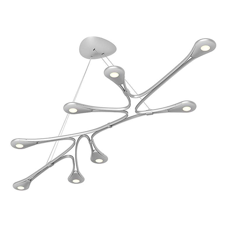 Image 1 Abstraction Linear LED Pendant - Bright Satin Aluminum
