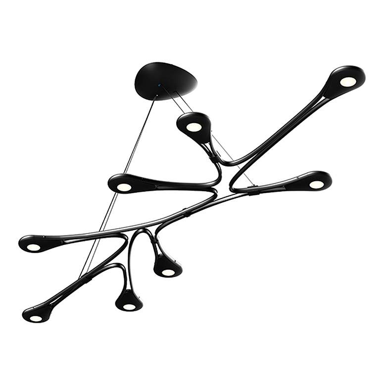 Image 1 Abstraction Linear LED Pendant - Satin Black
