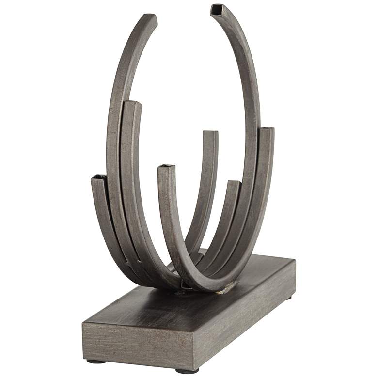 Image 5 Abyss 9 inch High Matte Black Metal Sculpture more views