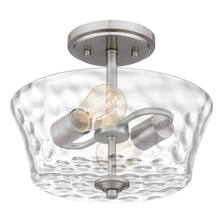 Image 4 Acacia 2-Lt BN Semi-Flush Mount more views