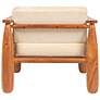 4_Acacia Wood and Crushed Velvet Arm Chair more views