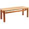 Acacia Wood and Jute Bench, Natural