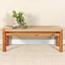 1_Acacia Wood and Jute Bench, Natural
