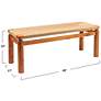 3_Acacia Wood and Jute Bench, Natural more views