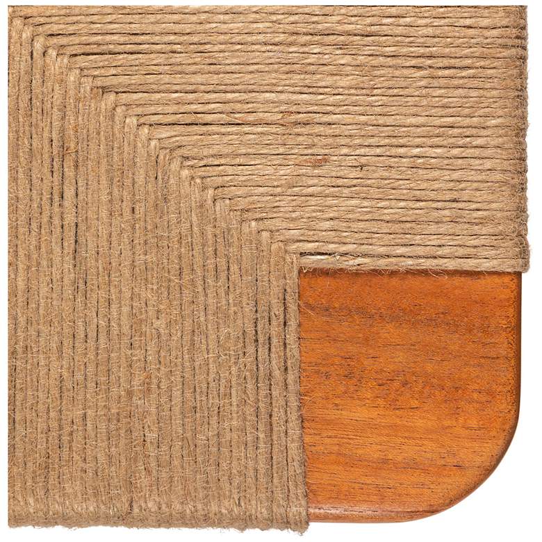 Image 5 Acacia Wood and Jute Bench, Natural more views