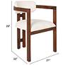 2_Acacia Wood Dining Chair with Boucle more views