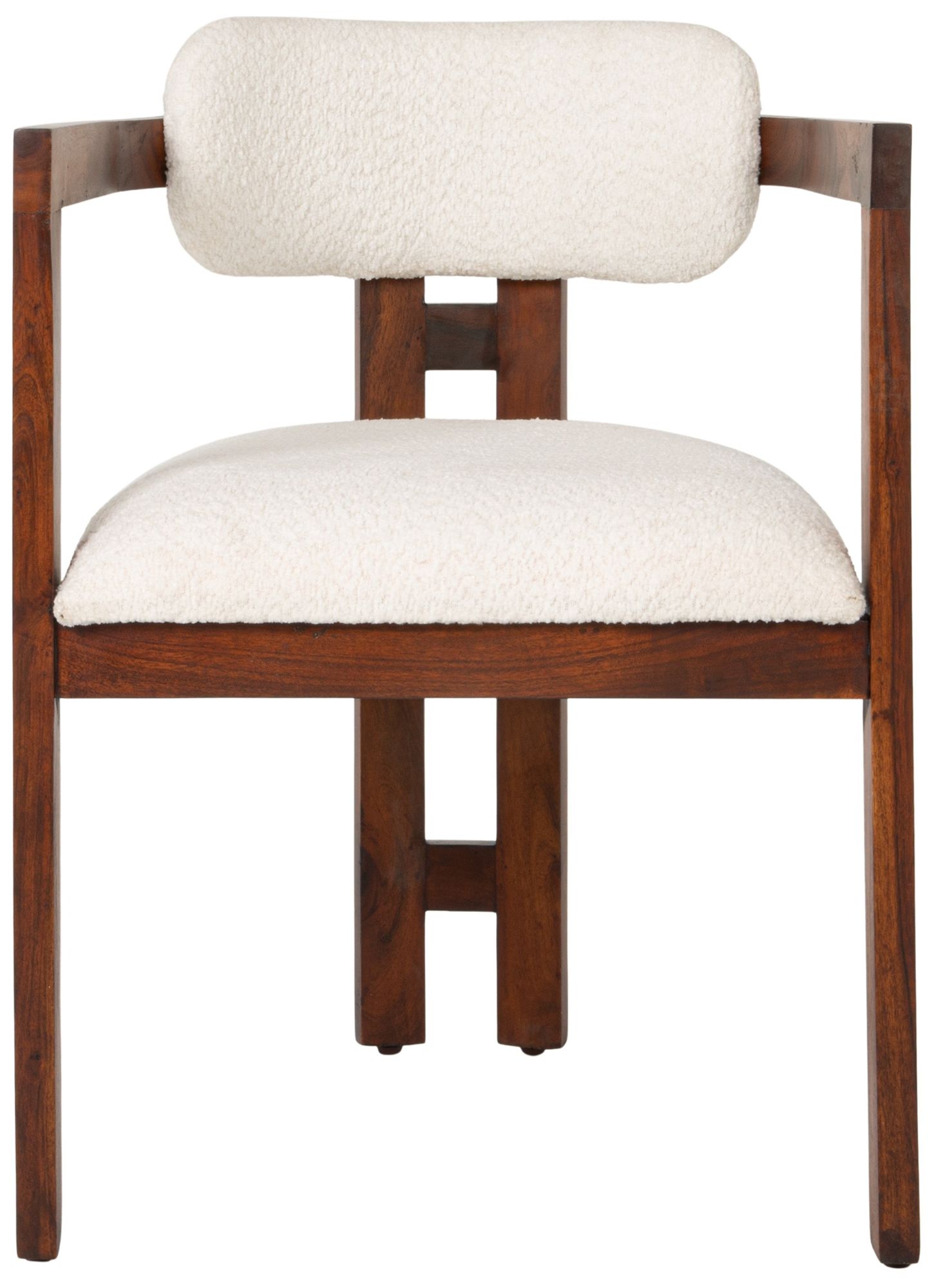 Image 3 Acacia Wood Dining Chair with Boucle more views